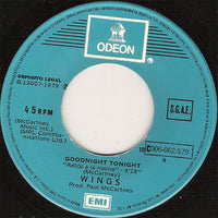 Wings (2) : Adios A La Noche (7", Single)