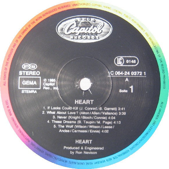 Heart : Heart (LP, Album)