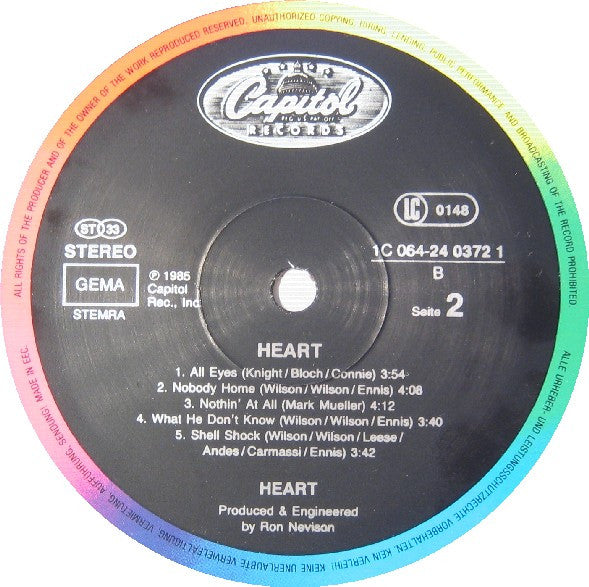 Heart : Heart (LP, Album)