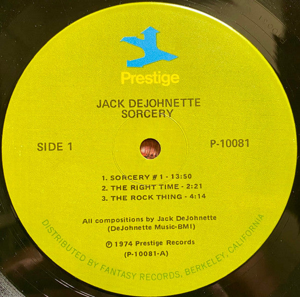 Jack DeJohnette : Sorcery (LP, Album, Ind)