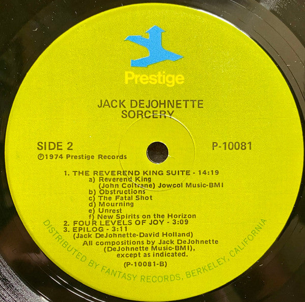 Jack DeJohnette : Sorcery (LP, Album, Ind)