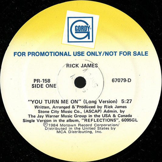 Rick James : You Turn Me On (12", Single, Promo)