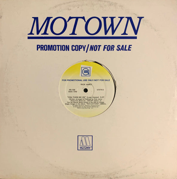 Rick James : You Turn Me On (12", Single, Promo)