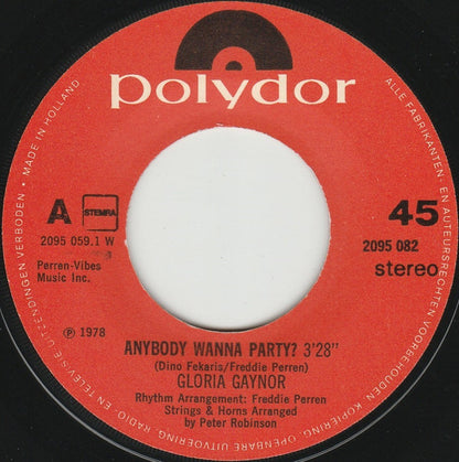 Gloria Gaynor : Stoplight / Anybody Wanna Party? (7", Single)