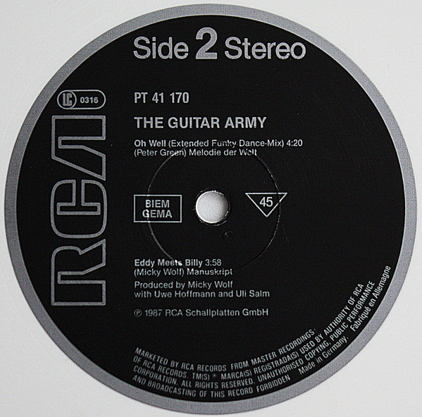 The Guitar Army : Oh Well (12", Maxi, Whi)