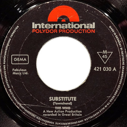 The Who : Substitute (7", Single, Mono)
