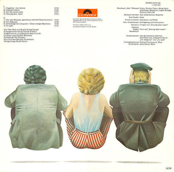 Georg Danzer & Band : Traurig Aber Wahr (LP, Album, Inj)