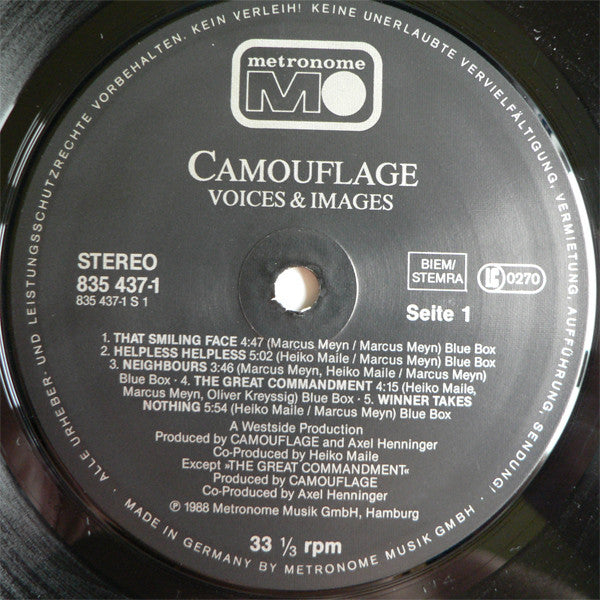 Camouflage : Voices & Images (LP, Album)