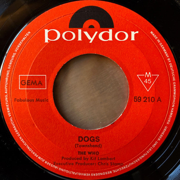 The Who : Dogs (7", Single)