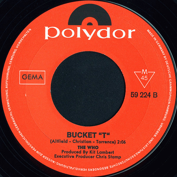 The Who : Magic Bus / Bucket "T" (7", Single, Mono)