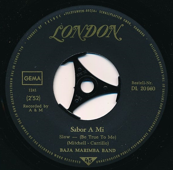 Baja Marimba Band : Ghost Riders In The Sky / Sabor A Mi (7", Single)