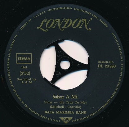 Baja Marimba Band : Ghost Riders In The Sky / Sabor A Mi (7", Single)
