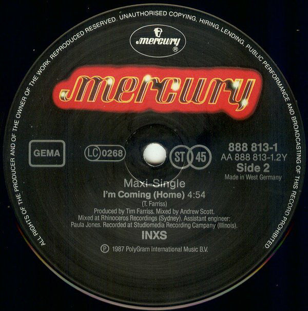 INXS : Need You Tonight / Mediate (12", Maxi)