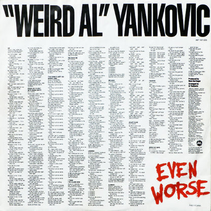 "Weird Al" Yankovic : Even Worse (LP, Album)