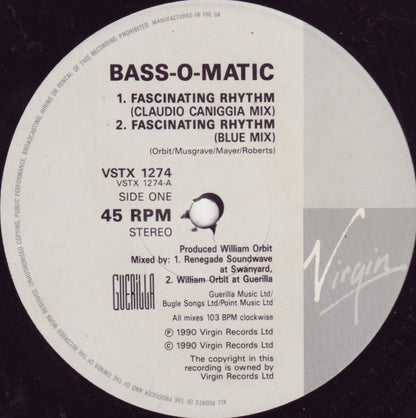 Bassomatic : Fascinating Rhythm (Renegade Remix) (12", Single)