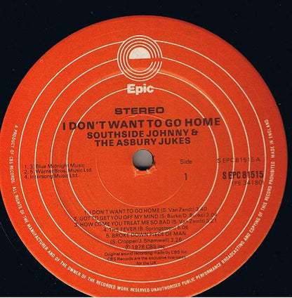 Southside Johnny & The Asbury Jukes : I Don't Want To Go Home (LP, Album)