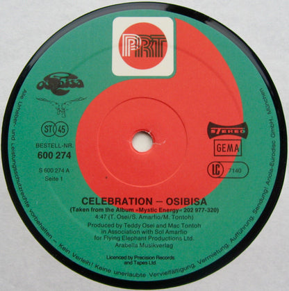 Osibisa : Celebration / Moving On (12", Single)