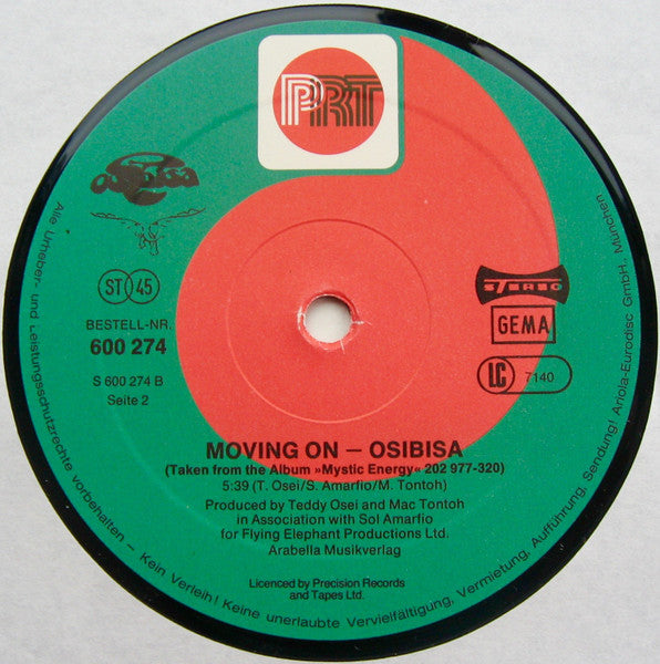 Osibisa : Celebration / Moving On (12", Single)