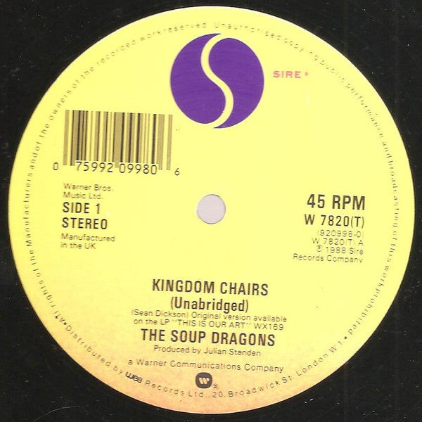 The Soup Dragons : Kingdom Chairs (12", Single, Orl)
