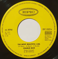 Charlie Rich : The Most Beautiful Girl (7", Single)