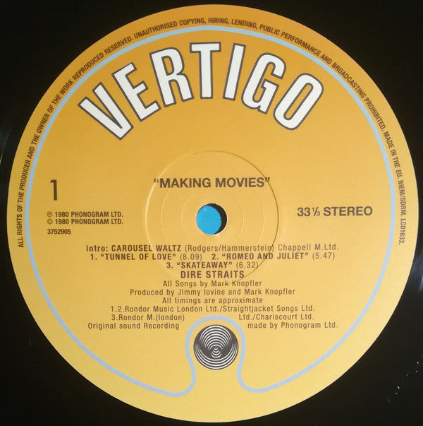 Dire Straits : Making Movies (LP, Album, RE, RM, RP, 180)