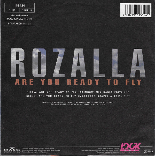 Rozalla : Are You Ready To Fly (7", Single)