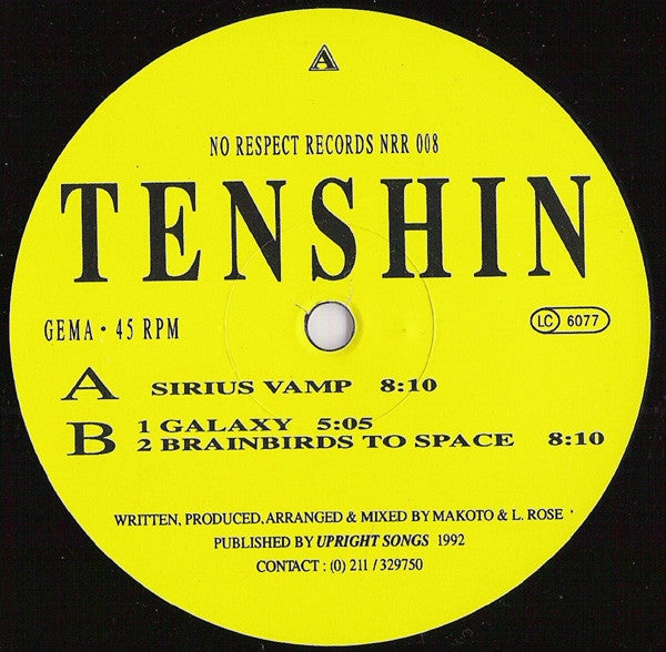 Tenshin : Brainthump EP (12", EP)