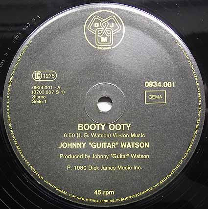 Johnny "Guitar" Watson* : Booty Ooty (12")