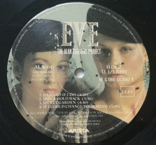 The Alan Parsons Project : Eve (LP, Album, Gat)