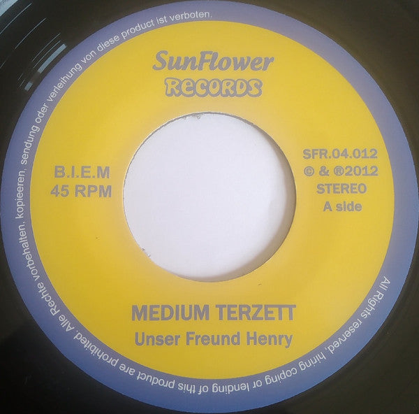 Medium Terzett / Frank Novak : Unser Freund Henry / Peek A Booh Polka (7")