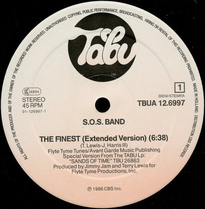 The S.O.S. Band : The Finest (Extended Version) (12", Maxi)