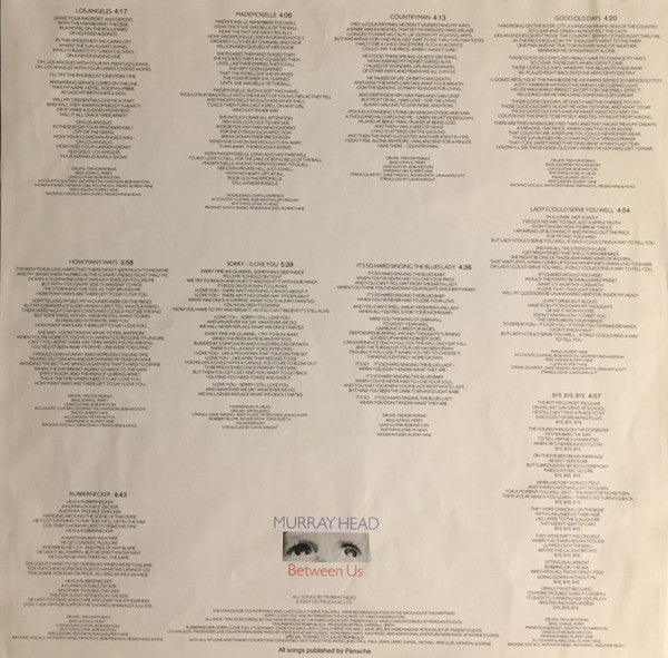 Murray Head : Between Us (LP, Album)