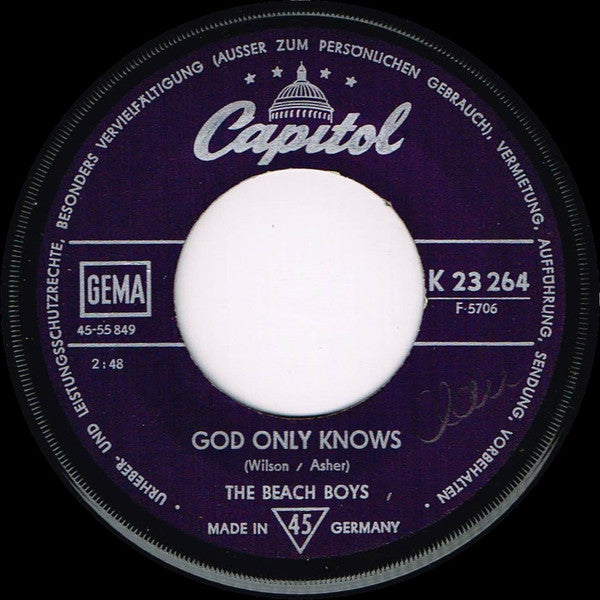 The Beach Boys : God Only Knows (7", Single)