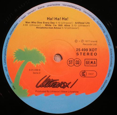 Ultravox!* : Ha!-Ha!-Ha! (LP, Album, Ora)