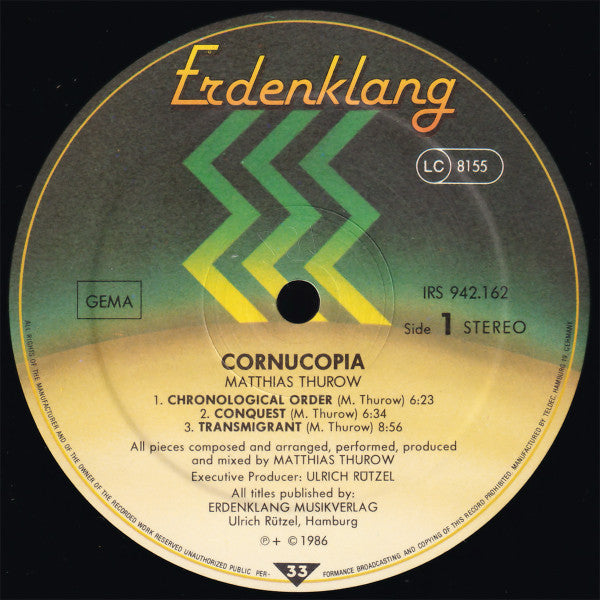 Matthias Thurow : Cornucopia (LP, Album)