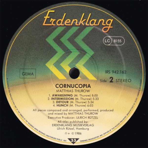 Matthias Thurow : Cornucopia (LP, Album)