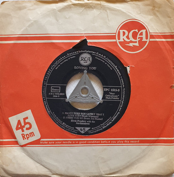 Elvis Presley And The Jordanaires : Loving You Vol. 3 (7", EP)