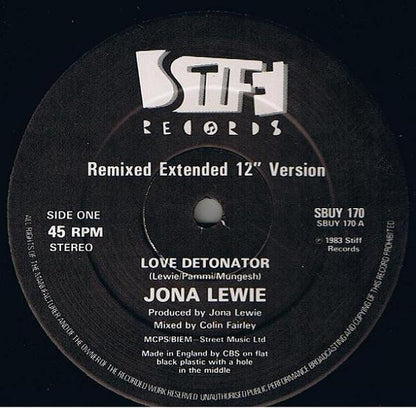 Jona Lewie : Love Detonator (12")