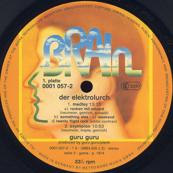 Guru Guru : Der Elektrolurch (2xLP, Comp, RE)