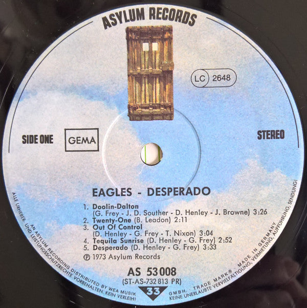Eagles : Desperado (LP, Album, RE)
