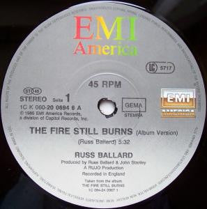 Russ Ballard : The Fire Still Burns (12", Maxi)