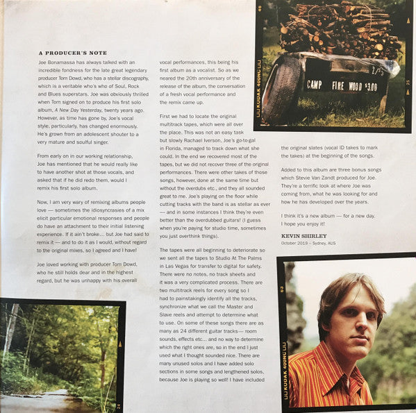 Joe Bonamassa : A New Day Now - 20th Anniversary Edition (2xLP, Album, Ltd, RM, Blu)