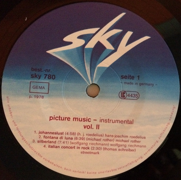 Various : Picture Music Instrumental - Vol. II (LP, Comp)