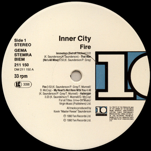 Inner City : Fire (LP, Album)