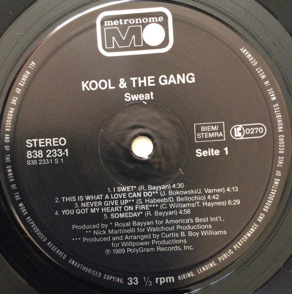 Kool & The Gang : Sweat (LP, Album)