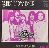 Player (4) : Baby Come Back (7", Single)