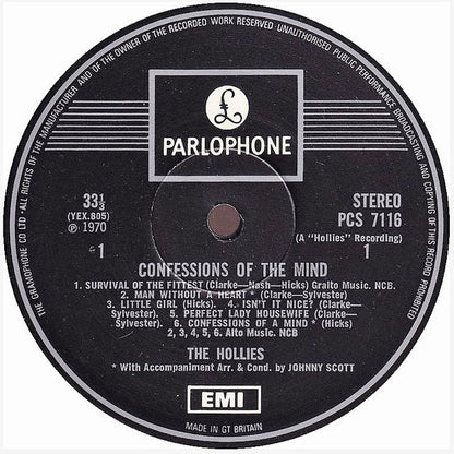 Hollies* : Confessions Of The Mind (LP, Album)