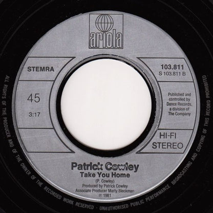 Patrick Cowley : Menergy (7", Single)