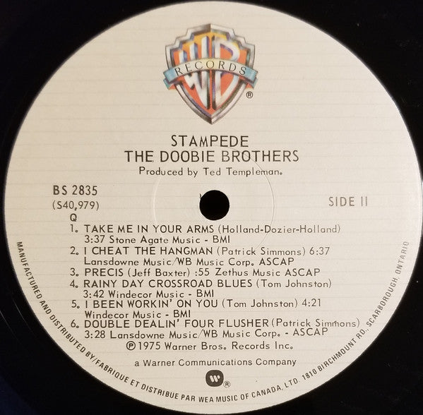 The Doobie Brothers : Stampede (LP, Album, RE, Gat)