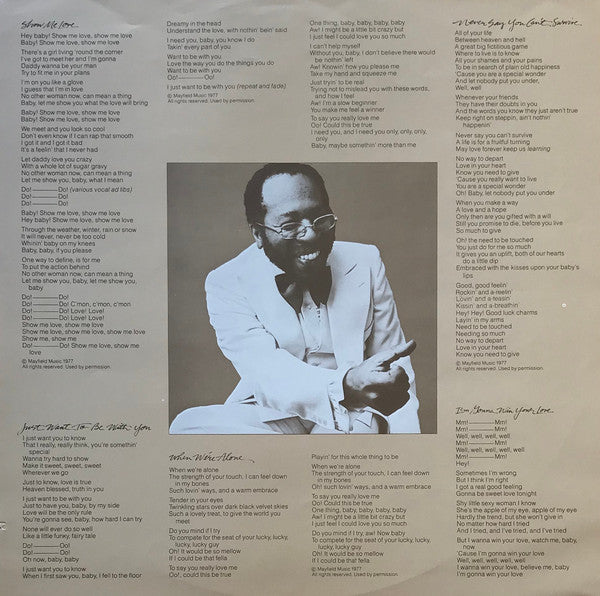 Curtis Mayfield : Never Say You Can't Survive (LP, Album, Win)